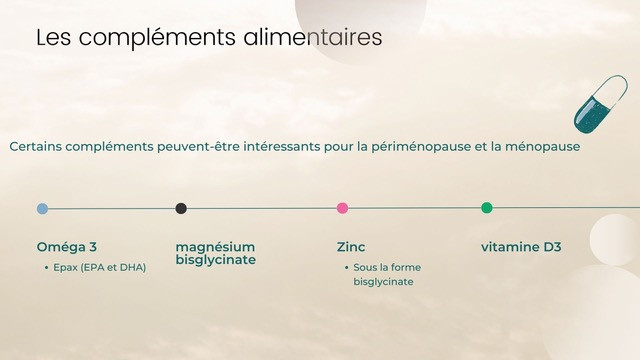 Les compléments alimentaires pour un équilibre durant la ménapause
