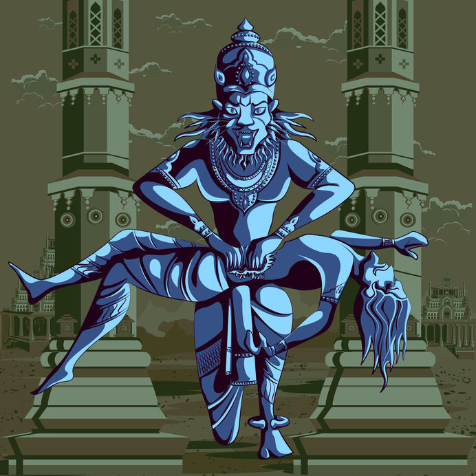 Narasimha, la légende du mi-homme, mi-lion