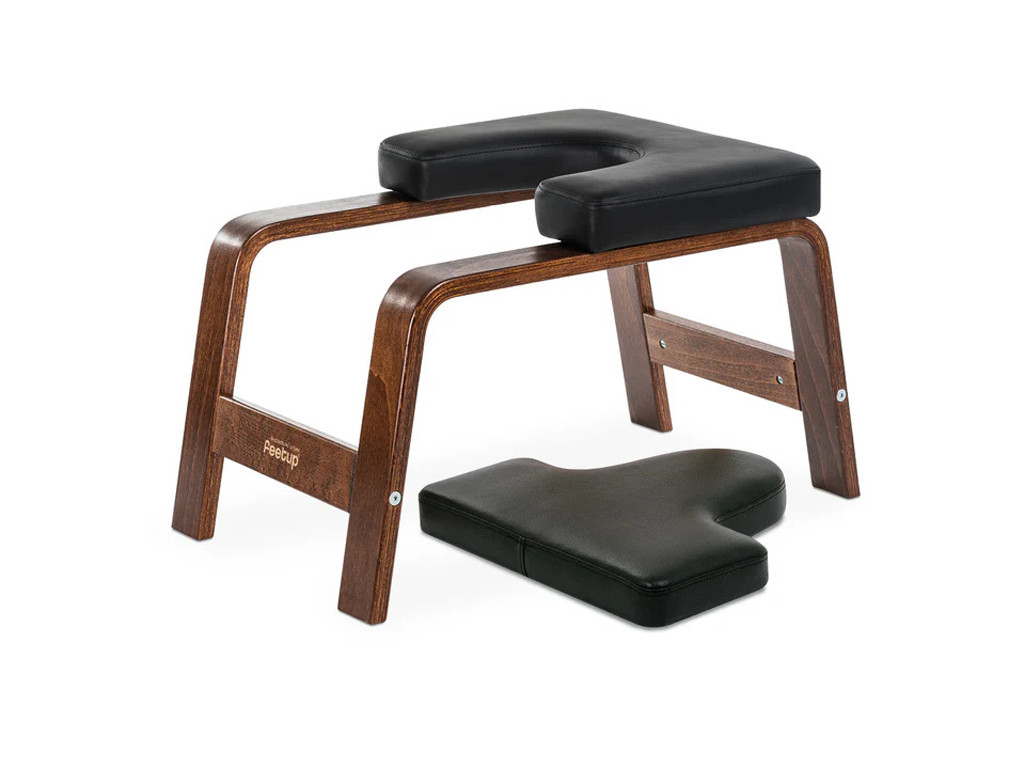 Item Bench for Sirsasana (the queen pose) Chocolate/Dark (with cushion)