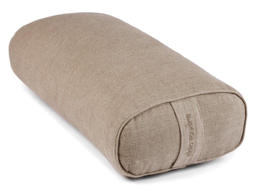 Item Bolster de yoga Ovale en Chanvre naturel biologique - Épeautre 60 cm x15 cm x 30 cm