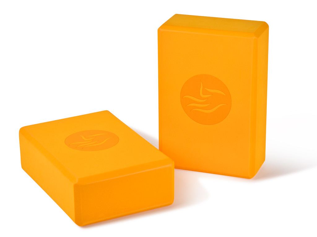 Item Yoga block - 23 x 15 x 7.6 cm Saffron Yellow