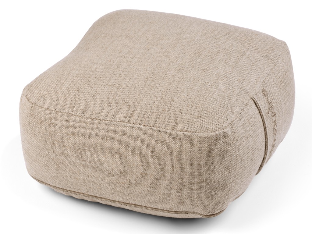 Item Coussin de voyage carré en Chanvre naturel Bio Chanvre naturel