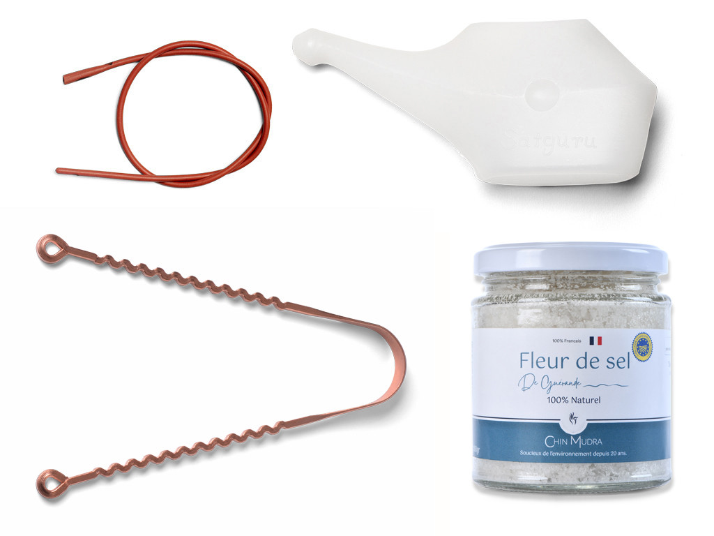Item Kit Lota Jala Neti complet Cuivre 200 ml