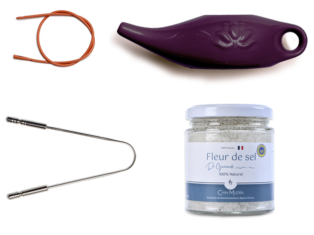 Item Kit Lota Jala Neti complet Porcelaine Prune 250 ml
