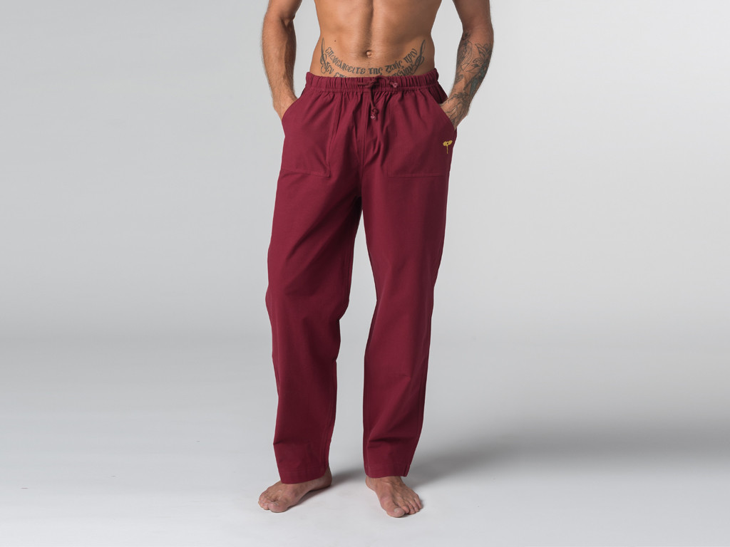 Item Pantalon de Yoga Oeil de bouddha Bordeaux