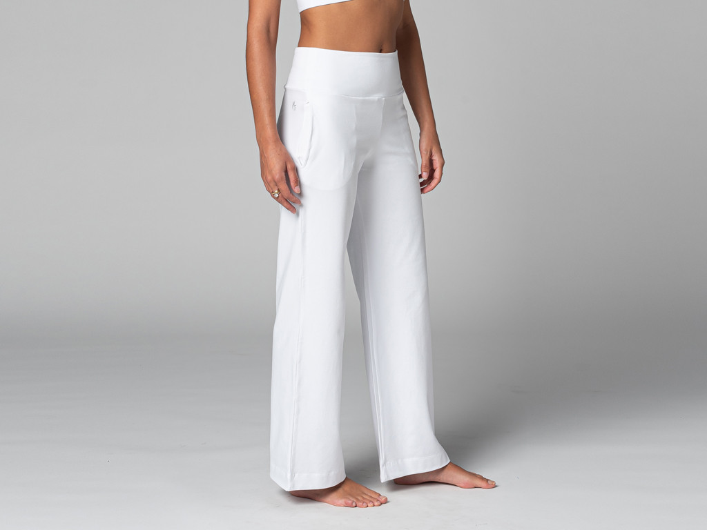 Item Pantalon de yoga Femme Jazzy - Bio Blanc