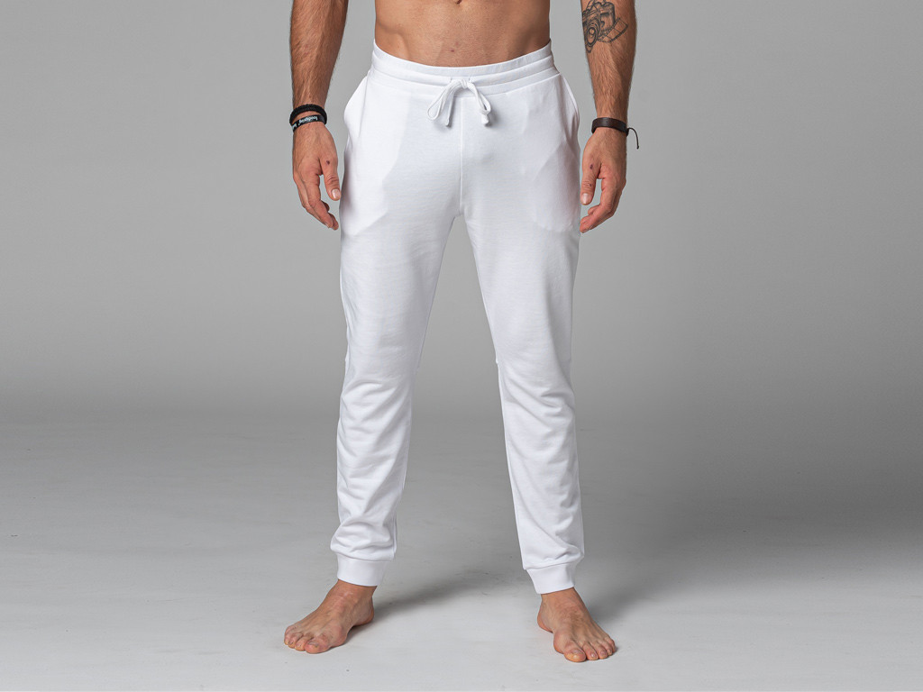 Item Pantalon de Yoga Homme Jogger - Bio Blanc