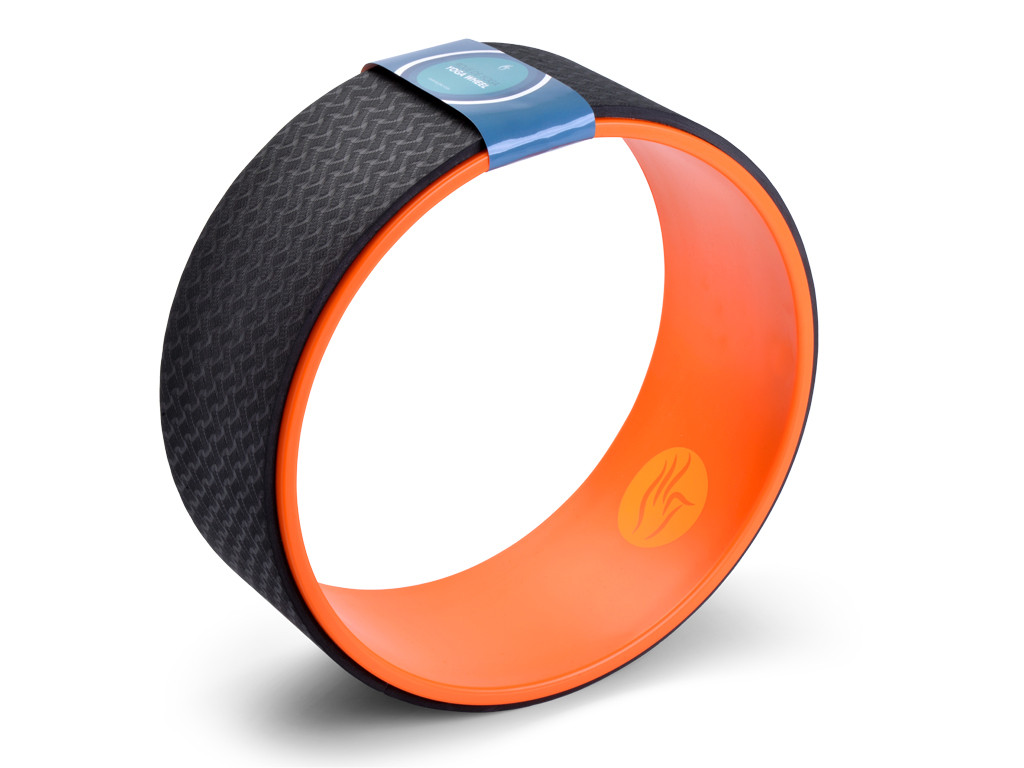 Item Yoga Wheel - Orange/Black 32cm x 13cm