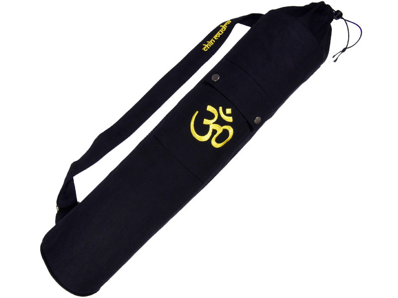 Item 100% Organic Cotton yoga mat bag 80cm x 15cm Black