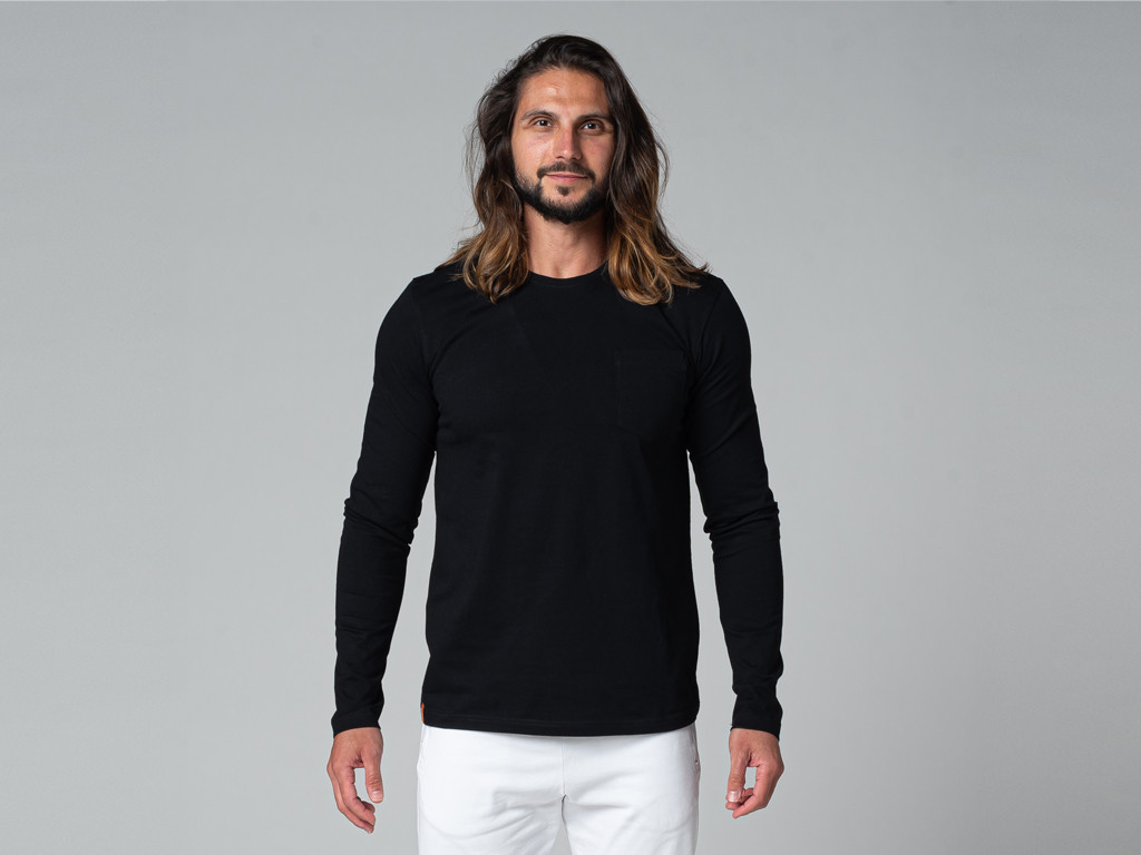 Item T-Shirt Tapan manches longues 100% Bio Noir