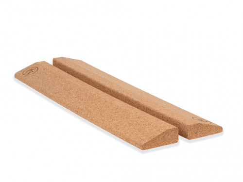 Slanting plank cork yoga block