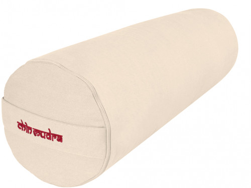 Bolster de yoga 100 % coton Bio Epeautre 65 cm x 21 cm