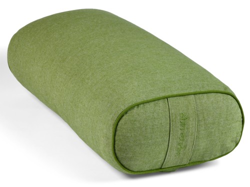 Bolster de yoga Ovale en Chambray de coton biologique - Épeautre