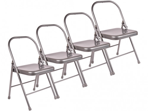 Chaise de Yoga Standard 2 Barres Grise