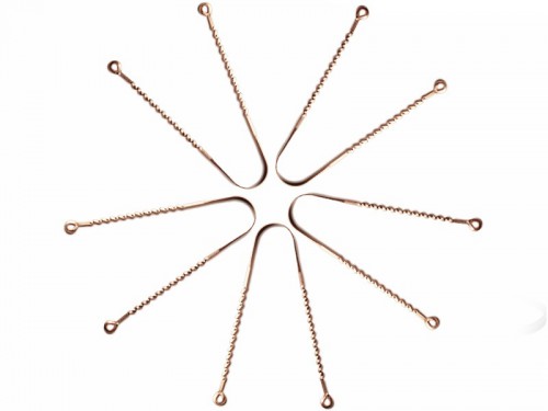 Lot de 10 Grattes langue Serpenton 100% Cuivre
