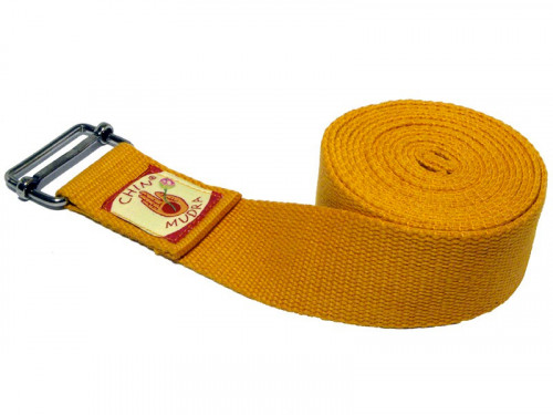 Organic rectangular buckle yoga strap