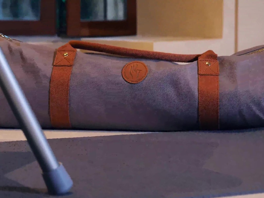 Navy Bag Yoga Mat Bag - Cotton color Sand